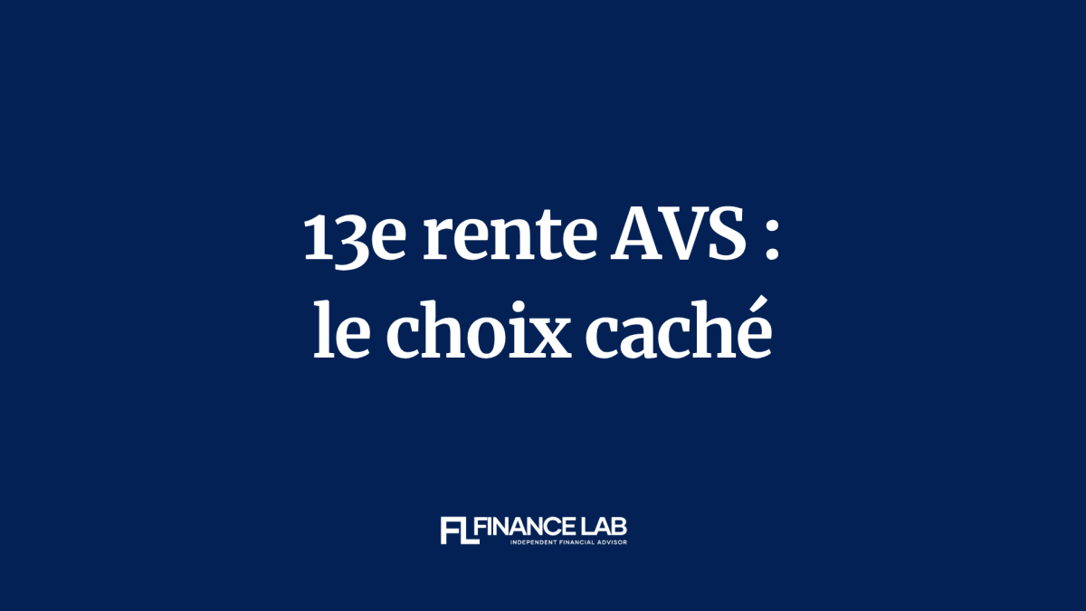 13e rente AVS : le choix caché entre rente de vieillesse et rente survivant
